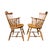 Farmhouse Vintage Ethan Allen Heirloom Maple Nutmeg Comb‑Back Windsor Arm Chairs – Pair For Sale - Image 3 of 9