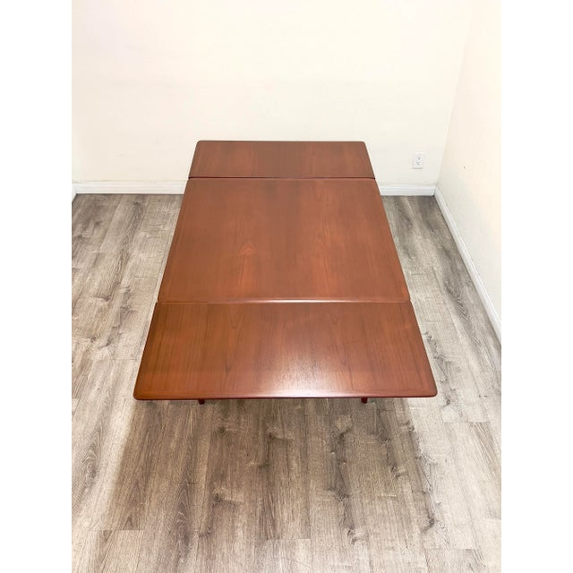 Vintage Danish Dining Table For Sale In Los Angeles - Image 6 of 13