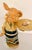 At your service! This antique plaster figure, likely from and English butchery is a rare and fascinating find. Showing an...