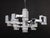 Large Cubic Chrome and Acrylic Glass 17-Light Chandelier by Gaetano Sciolari, Italy, 1960s For Sale - Image 17 of 18