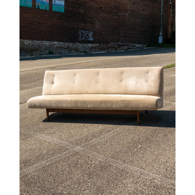 Jens Risom 1950s Attributed to Jens Risom Danish MCM Couch/Settee For Sale - Image 4 of 7