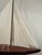 Vintage Triple Sail Coastal Scale Model of Sail Boat For Sale - Image 9 of 12