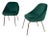 Set of Small Chrome and Fabric Armchairs, 1960s For Sale