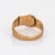 Mid 20th Century Vintage Buckle Ring 9k Yellow Gold Wide Band Estate Fine Jewellery size 10.5 For Sale - Image 5 of 7
