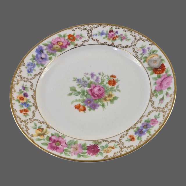 Traditional Vintage Elegant Seld Bavaria Rosenthal Floral "Donatello" Three Serving Dishes - Set of 3 For Sale - Image 3 of 7