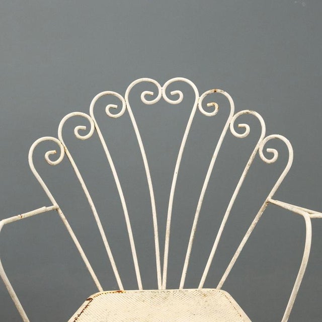 Lacquered Iron Garden Chairs For Sale - Image 4 of 11