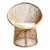 Vintage Raw Rattan Mushroom Chair For Sale