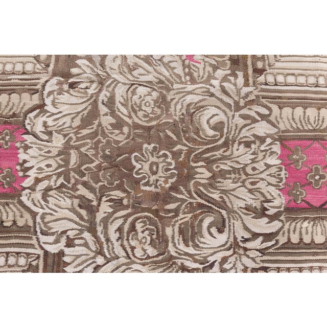 Antique Ukrainian Bessarabian Botanical Rug For Sale - Image 4 of 14