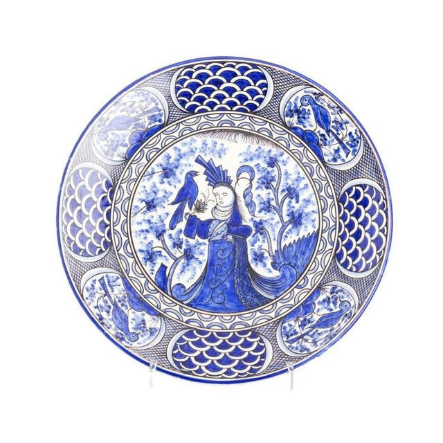 Portuguese Earthenware Plate, 20th Century For Sale - Image 6 of 6
