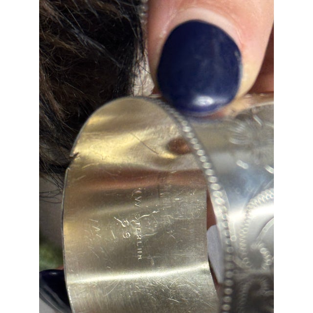 19th Century Antique Sterling Silver Napkin Ring For Sale - Image 5 of 5