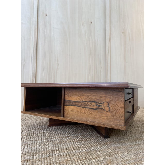 Italian Rosewood Coffee Table from Saporiti, 1965 For Sale - Image 4 of 10
