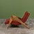Burnt Orange Adrian Pearsall "Crescent" Chaise Lounge for Craft Associates For Sale - Image 8 of 17