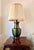 Mid-Century Modern Vintage Mid-Century Modern Hand-Spun Solid Brass Table Lamp With Original Pleated Shade For Sale - Image 3 of 7