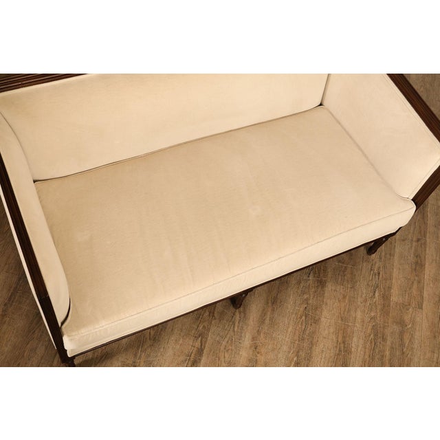 Edward Ferrell French Louis XVI Style Loveseat Sofa For Sale - Image 9 of 18