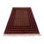 5'0" X 6'7" Afghan Bokhara Hand-Knotted Wool Rug in Burgundy and Tan For Sale