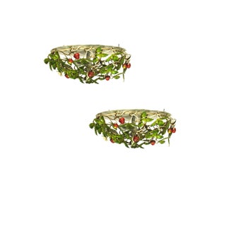 Strawberry Flush Mount Fixture - 2 Available For Sale