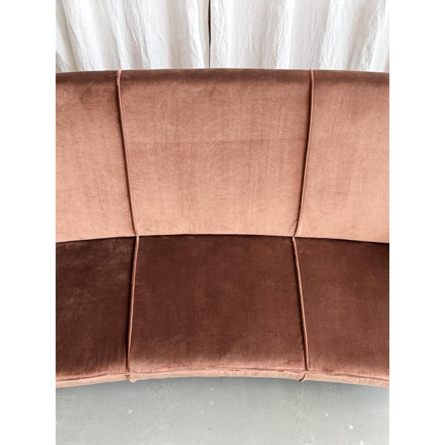 Mid-Century Modern Velvet Three-Seater Sofa by Marco Zanuso for Arflex, Italy, 1950s For Sale - Image 13 of 18