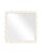Contemporary Fleur Home Garden District Valmont Square Mirror in Swiss Coffee, 49x49 For Sale - Image 3 of 3