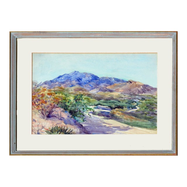 Vibrant Mountain Road Landscape by Eva Ellen Dean For Sale