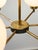 Mid-Century Modern Italian Brass and Opaline Chandelier For Sale - Image 9 of 16