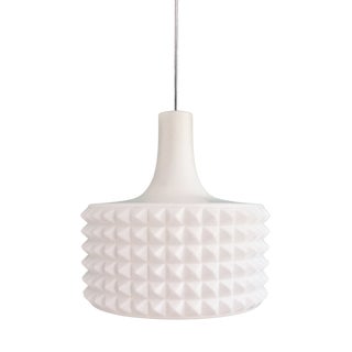 Large White Opaline Pendant Light by Ivan Jakes, 1960s For Sale