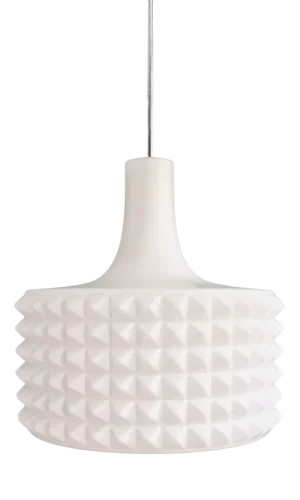 Large White Opaline Pendant Light by Ivan Jakes, 1960s