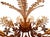 Gold Large Floral Chandelier in Brass and Crystal Glass by Ernst Palme for Palwa, 1970s For Sale - Image 8 of 9