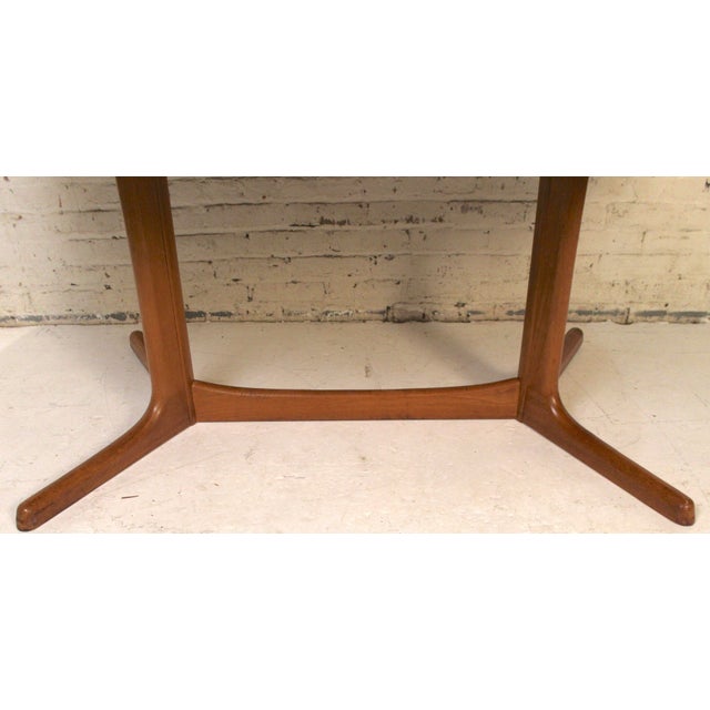 Mid 20th Century Oval Extending Danish Teak Dining Table by Dyrlund For Sale - Image 11 of 16