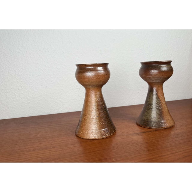 Mid-Century Modern Danish Studio Pottery Candleholder from Gunni Nordström, 1960s, Set of 2 For Sale - Image 11 of 18