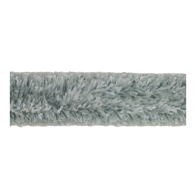 Schumacher x Neisha Crosland Tuft Braid Tape in Egg Blue For Sale