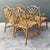 Vintage Chinese Chippendale Rattan Dining Chairs With Cane Seats - Set of 4 For Sale - Image 9 of 12