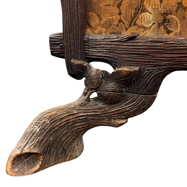 19th Century Swiss Black Forest Fire Screen For Sale - Image 15 of 15