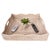 Artifacts Rattan Scallop Collection Square Tray with Cutout Handles in White Wash - 20" For Sale - Image 4 of 8