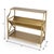 Industrial Keats Library 2-Tier 36"W Bookcase, Gold For Sale - Image 3 of 9