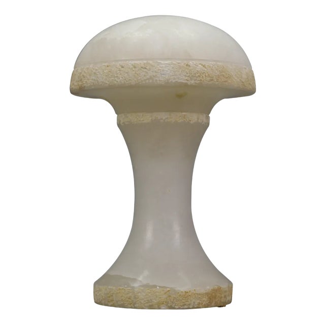 Mid-Century Modern Alabaster Mushroom Lamp, Italy, 1950s For Sale