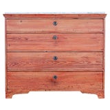 Image of Early 19th Century Swedish Painted Pine Chest of Drawers For Sale