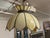 Art Deco Vintage Tiffany Style Slag Glass Light Pendant For Sale - Image 3 of 12