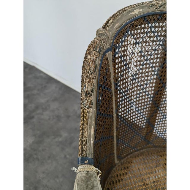 Brown Louis XVI Style Armchairs, Set of 2 For Sale - Image 8 of 12