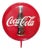 Large Double-Sided Coca Cola Enameled Sign, 1960s For Sale