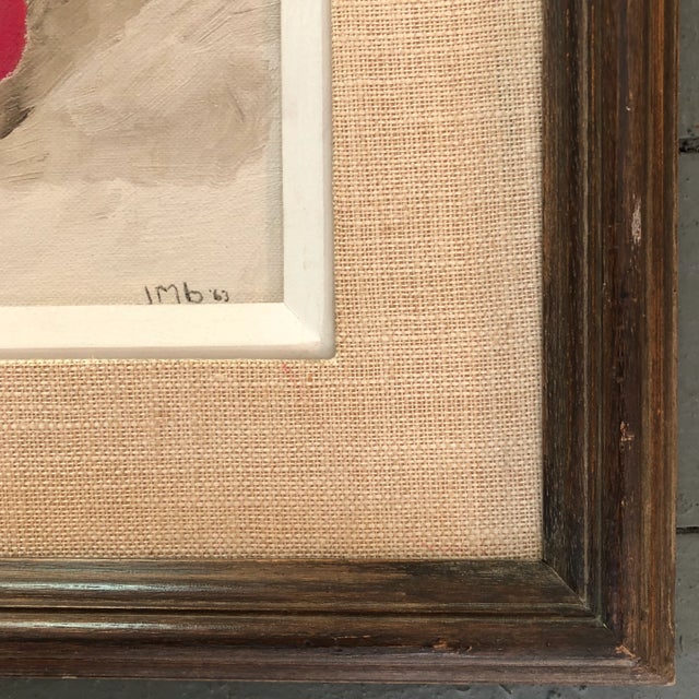 Contemporary Original Vintage 1960’s Still Life Interior Painting For Sale - Image 3 of 9