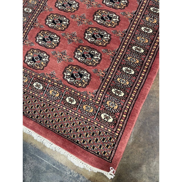 1990s Handwoven Bukara Design Pakistan Rug- 2'8" X 12'0" For Sale - Image 4 of 8