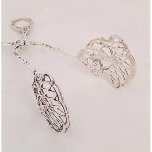 Metal Antique Early 20th Century 800 Silver Patisserie Serving Tongs For Sale - Image 7 of 18