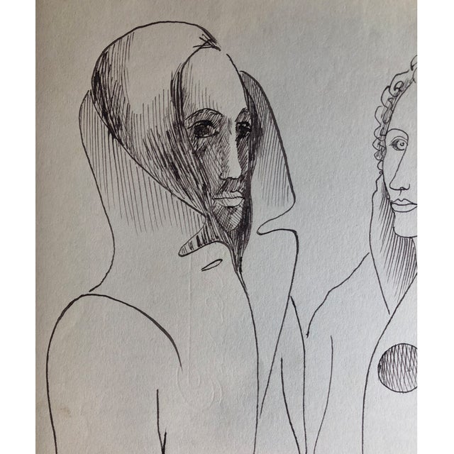 This drawing is a mid-century gem found among the estate of James Bone. It depicts two prostitutes in the Bahnhof (train...