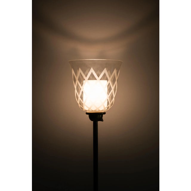1940s Swedish Floor Lamp by Bo Notini for Glössner & Co., 1940s For Sale - Image 5 of 8