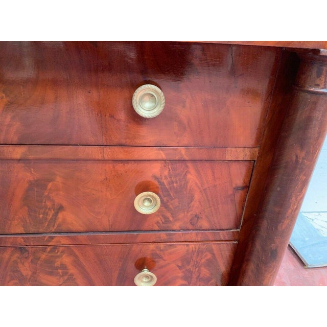 Traditional Empire Chest of Drawers with Detached Columns, 1800s For Sale - Image 3 of 14