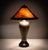20th Century Arts & Crafts Copper & Mica Table Lamp in the style of Dirk van Erp For Sale - Image 9 of 14