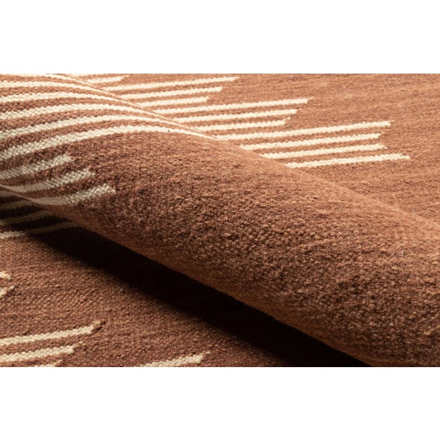 Nakul Thar Terra Cotta 3'6" X 5'6" Area Rug For Sale - Image 4 of 6