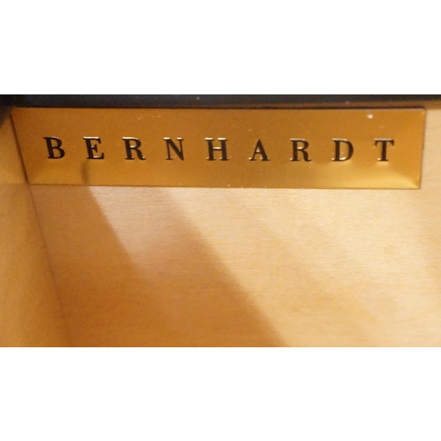 Bernhardt Furniture Cherry Contemporary Modern 60" Computer Credenza Desk W. Filing Cabinets and Cabinet Top For Sale - Image 11 of 16