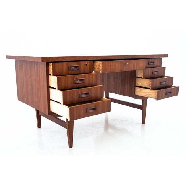 Danish Teak Desk, 1960s For Sale - Image 11 of 14