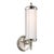 Thomas O'Brien for Visual Comfort Signature Merchant Single Bath Light in Chrome with White Glass For Sale